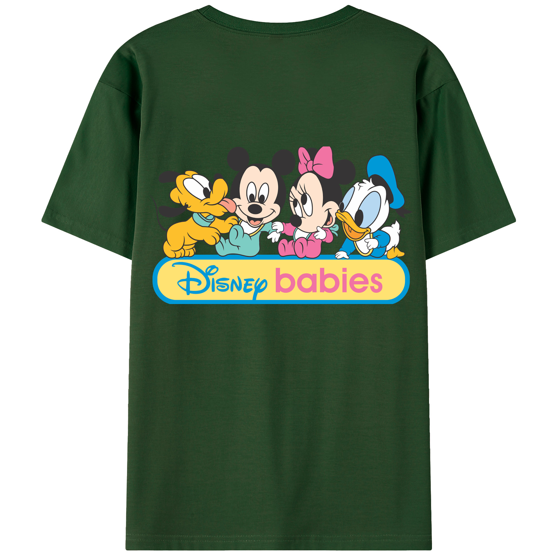 （画像用） ミッキーマウス Mickey Mouse 綿100％半袖Tシャツ（背面プリント）